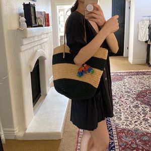 Beautiful woven market bag from Jcrew brand new with tags